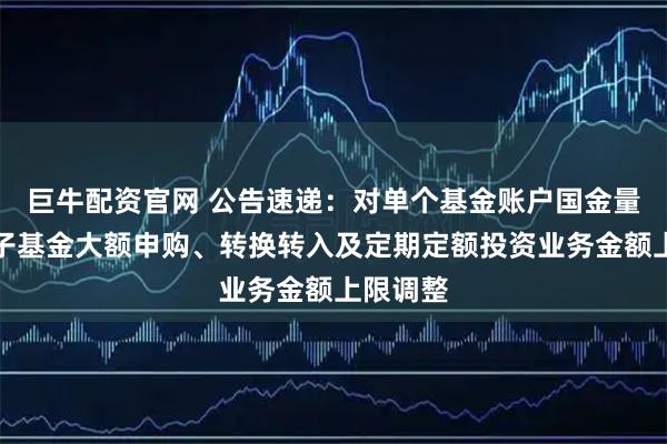 巨牛配资官网 公告速递：对单个基金账户国金量化多因子基金大额申购、转换转入及定期定额投资业务金额上限调整